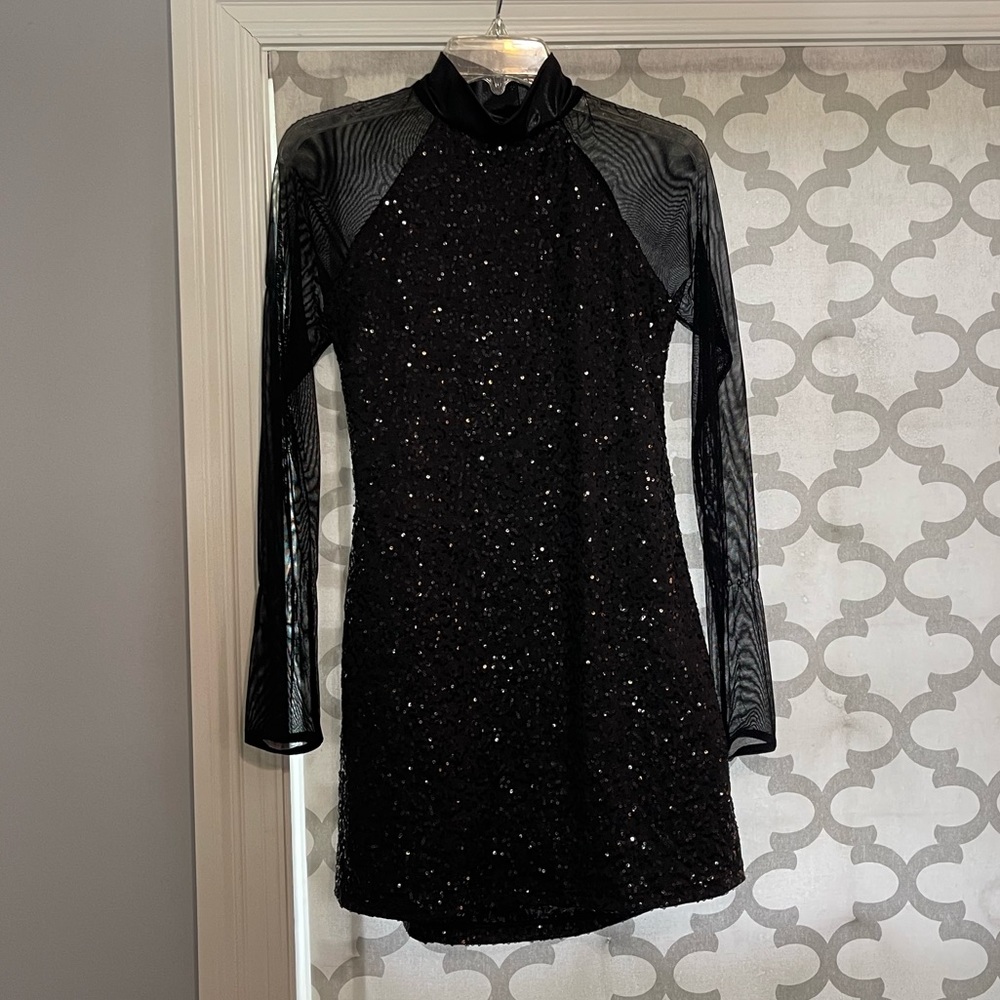 Black sequins leotards